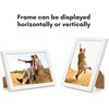 image:imageAmericanflat 24x30 Poster Frame  Slim Molding  Black  Polished plexiglass front hangs vertical or horizontal sawtooth hangers included secure turntab backingWhite