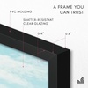 image:imageAmericanflat 24x30 Poster Frame  Slim Molding  Black  Polished plexiglass front hangs vertical or horizontal sawtooth hangers included secure turntab backingBlack