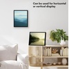 image:imageAmericanflat 24x30 Poster Frame  Slim Molding  Black  Polished plexiglass front hangs vertical or horizontal sawtooth hangers included secure turntab backingBlack