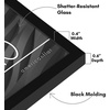 image:imageAmericanflat 24x30 Poster Frame  Slim Molding  Black  Polished plexiglass front hangs vertical or horizontal sawtooth hangers included secure turntab backingBlack