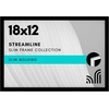 image:imageAmericanflat 24x30 Poster Frame  Slim Molding  Black  Polished plexiglass front hangs vertical or horizontal sawtooth hangers included secure turntab backingBlack