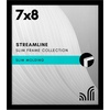 image:imageAmericanflat 24x30 Poster Frame  Slim Molding  Black  Polished plexiglass front hangs vertical or horizontal sawtooth hangers included secure turntab backingBlack