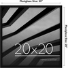 image:imageAmericanflat 24x30 Poster Frame  Slim Molding  Black  Polished plexiglass front hangs vertical or horizontal sawtooth hangers included secure turntab backingBlack