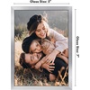 image:imageAmericanflat 24x30 Poster Frame  Slim Molding  Black  Polished plexiglass front hangs vertical or horizontal sawtooth hangers included secure turntab backingSilver