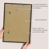 image:imageAmericanflat 24x30 Poster Frame  Slim Molding  Black  Polished plexiglass front hangs vertical or horizontal sawtooth hangers included secure turntab backingBlack