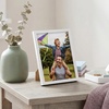 image:imageAmericanflat 24x30 Poster Frame  Slim Molding  Black  Polished plexiglass front hangs vertical or horizontal sawtooth hangers included secure turntab backingWhite