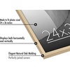 image:imageAmericanflat 24x30 Poster Frame  Slim Molding  Black  Polished plexiglass front hangs vertical or horizontal sawtooth hangers included secure turntab backingDark Oak