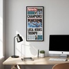 image:imageAmericanflat 24x30 Poster Frame  Slim Molding  Black  Polished plexiglass front hangs vertical or horizontal sawtooth hangers included secure turntab backingBlack
