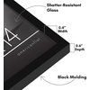 image:imageAmericanflat 24x30 Poster Frame  Slim Molding  Black  Polished plexiglass front hangs vertical or horizontal sawtooth hangers included secure turntab backingBlack