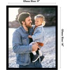 image:imageAmericanflat 24x30 Poster Frame  Slim Molding  Black  Polished plexiglass front hangs vertical or horizontal sawtooth hangers included secure turntab backingBlack