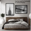 image:imageAmericanflat 24x30 Poster Frame  Slim Molding  Black  Polished plexiglass front hangs vertical or horizontal sawtooth hangers included secure turntab backingBlack
