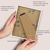 image:imageAmericanflat 24x30 Poster Frame  Slim Molding  Black  Polished plexiglass front hangs vertical or horizontal sawtooth hangers included secure turntab backingWhite