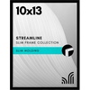 image:imageAmericanflat 24x30 Poster Frame  Slim Molding  Black  Polished plexiglass front hangs vertical or horizontal sawtooth hangers included secure turntab backingBlack