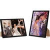 image:imageAmericanflat 24x30 Poster Frame  Slim Molding  Black  Polished plexiglass front hangs vertical or horizontal sawtooth hangers included secure turntab backingBlack