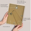image:imageAmericanflat 24x30 Poster Frame  Slim Molding  Black  Polished plexiglass front hangs vertical or horizontal sawtooth hangers included secure turntab backingNatural Oak