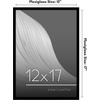 image:imageAmericanflat 24x30 Poster Frame  Slim Molding  Black  Polished plexiglass front hangs vertical or horizontal sawtooth hangers included secure turntab backingBlack