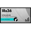 image:imageAmericanflat 24x30 Poster Frame  Slim Molding  Black  Polished plexiglass front hangs vertical or horizontal sawtooth hangers included secure turntab backingBlack