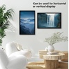 image:imageAmericanflat 24x30 Poster Frame  Slim Molding  Black  Polished plexiglass front hangs vertical or horizontal sawtooth hangers included secure turntab backingBlack