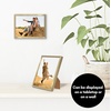 image:imageAmericanflat 24x30 Poster Frame  Slim Molding  Black  Polished plexiglass front hangs vertical or horizontal sawtooth hangers included secure turntab backingGold
