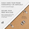 image:imageAmericanflat 24x30 Poster Frame  Slim Molding  Black  Polished plexiglass front hangs vertical or horizontal sawtooth hangers included secure turntab backingWhite