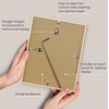 image:imageAmericanflat 24x30 Poster Frame  Slim Molding  Black  Polished plexiglass front hangs vertical or horizontal sawtooth hangers included secure turntab backingNatural Oak