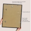 image:imageAmericanflat 24x30 Poster Frame  Slim Molding  Black  Polished plexiglass front hangs vertical or horizontal sawtooth hangers included secure turntab backingBlack