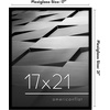 image:imageAmericanflat 24x30 Poster Frame  Slim Molding  Black  Polished plexiglass front hangs vertical or horizontal sawtooth hangers included secure turntab backingBlack