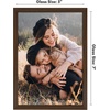 image:imageAmericanflat 24x30 Poster Frame  Slim Molding  Black  Polished plexiglass front hangs vertical or horizontal sawtooth hangers included secure turntab backingWalnut