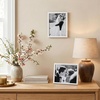 image:imageAmericanflat 24x30 Poster Frame  Slim Molding  Black  Polished plexiglass front hangs vertical or horizontal sawtooth hangers included secure turntab backingWhite