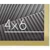 image:imageAmericanflat 24x30 Poster Frame  Slim Molding  Black  Polished plexiglass front hangs vertical or horizontal sawtooth hangers included secure turntab backingGold