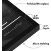 image:imageAmericanflat 24x30 Poster Frame  Slim Molding  Black  Polished plexiglass front hangs vertical or horizontal sawtooth hangers included secure turntab backingBlack