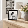 image:imageAmericanflat 24x30 Poster Frame  Slim Molding  Black  Polished plexiglass front hangs vertical or horizontal sawtooth hangers included secure turntab backingBlack