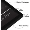 image:imageAmericanflat 24x30 Poster Frame  Slim Molding  Black  Polished plexiglass front hangs vertical or horizontal sawtooth hangers included secure turntab backingBlack