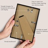 image:imageAmericanflat 24x30 Poster Frame  Slim Molding  Black  Polished plexiglass front hangs vertical or horizontal sawtooth hangers included secure turntab backingBlack