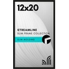 image:imageAmericanflat 24x30 Poster Frame  Slim Molding  Black  Polished plexiglass front hangs vertical or horizontal sawtooth hangers included secure turntab backingBlack