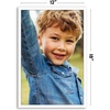 image:imageAmericanflat 24x30 Poster Frame  Slim Molding  Black  Polished plexiglass front hangs vertical or horizontal sawtooth hangers included secure turntab backingWhite