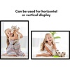 image:imageAmericanflat 24x30 Poster Frame  Slim Molding  Black  Polished plexiglass front hangs vertical or horizontal sawtooth hangers included secure turntab backingBlack