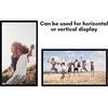 image:imageAmericanflat 24x30 Poster Frame  Slim Molding  Black  Polished plexiglass front hangs vertical or horizontal sawtooth hangers included secure turntab backingBlack