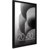image:imageAmericanflat 24x30 Poster Frame  Slim Molding  Black  Polished plexiglass front hangs vertical or horizontal sawtooth hangers included secure turntab backingBlack