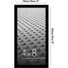 image:imageAmericanflat 24x30 Poster Frame  Slim Molding  Black  Polished plexiglass front hangs vertical or horizontal sawtooth hangers included secure turntab backingBlack