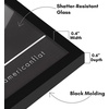 image:imageAmericanflat 24x30 Poster Frame  Slim Molding  Black  Polished plexiglass front hangs vertical or horizontal sawtooth hangers included secure turntab backingBlack