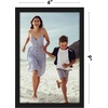 image:imageAmericanflat 24x30 Poster Frame  Slim Molding  Black  Polished plexiglass front hangs vertical or horizontal sawtooth hangers included secure turntab backingBlack