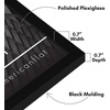 image:imageAmericanflat 24x30 Poster Frame  Slim Molding  Black  Polished plexiglass front hangs vertical or horizontal sawtooth hangers included secure turntab backingBlack