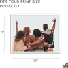 image:imageAmericanflat 24x30 Poster Frame  Slim Molding  Black  Polished plexiglass front hangs vertical or horizontal sawtooth hangers included secure turntab backingWhite