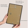 image:imageAmericanflat 24x30 Poster Frame  Slim Molding  Black  Polished plexiglass front hangs vertical or horizontal sawtooth hangers included secure turntab backingBlack