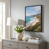 image:imageAmericanflat 24x30 Poster Frame  Slim Molding  Black  Polished plexiglass front hangs vertical or horizontal sawtooth hangers included secure turntab backingBlack