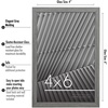 image:imageAmericanflat 24x30 Poster Frame  Slim Molding  Black  Polished plexiglass front hangs vertical or horizontal sawtooth hangers included secure turntab backingGrey