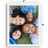 image:imageAmericanflat 24x30 Poster Frame  Slim Molding  Black  Polished plexiglass front hangs vertical or horizontal sawtooth hangers included secure turntab backingWhite