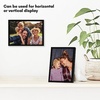 image:imageAmericanflat 24x30 Poster Frame  Slim Molding  Black  Polished plexiglass front hangs vertical or horizontal sawtooth hangers included secure turntab backingBlack