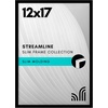 image:imageAmericanflat 24x30 Poster Frame  Slim Molding  Black  Polished plexiglass front hangs vertical or horizontal sawtooth hangers included secure turntab backingBlack